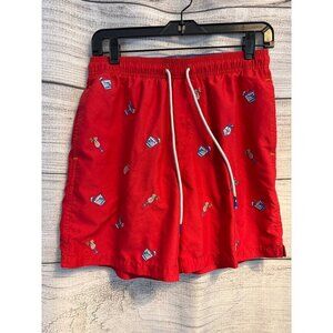Tommy Bahama Mens Cocktail Print Swim Trunks Size S